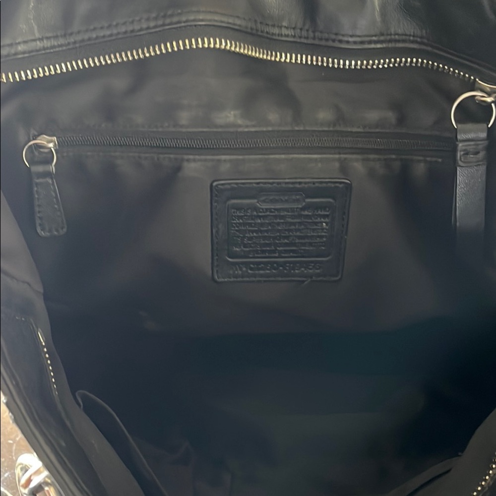 Coach Black Leather Bag - Picture 5 of 12
